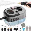 2500W Handheld Steam Cleaner,Portable Car Steamer For Auto Detailing,High-Temperature and Pressure Steam Cleaner For Home, Steam Cleaning Machine for Furniture,Kitchen,Grout,Floor,Tile (Gray)