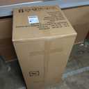 Amazon Basics Upholstered Rectangular Storage Ottoman and Entryway Bench, Polyester, Light Gray, 35.5"W x 16.5"D x 17"H