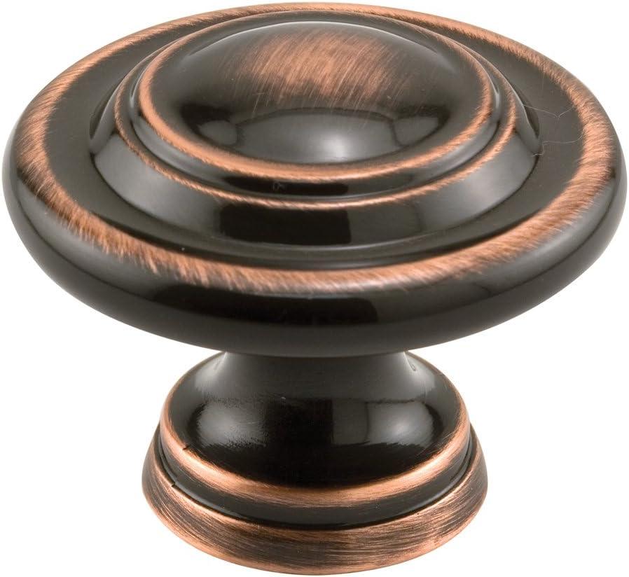 2 x Prime-Line N 7385 Bi-Fold Door Knob, Wide Base & Large Diameter Door Knob For Easy Gripping, Replace Old or Unsightly Knobs, 1-11/16 in. Outside Diameter, Diecast, Classic Bronze (Single Pack)