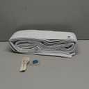 HMYI 100% Blackout Closet Curtain for Open Closet Magnetic Door Panels for Doorway, Sound Proof Curtains for Doorway, 1 Panel, W45 x L80, Grayish White