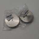 Aspen Creative 21510-32 Chandelier & Light Fixture Canopy Kit, 4-3/4" Diameter, 7/16" Center Hole, 2 Pack, Brass