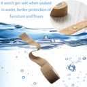 2 x Chair Leg Floor Protectors,8 Rolls Felt Pads,Furniture Pads For Hardwood Floors,Self- Adherent for Tables and Chairs,Keeps Furniture Quiet When Moving (Black, 8)