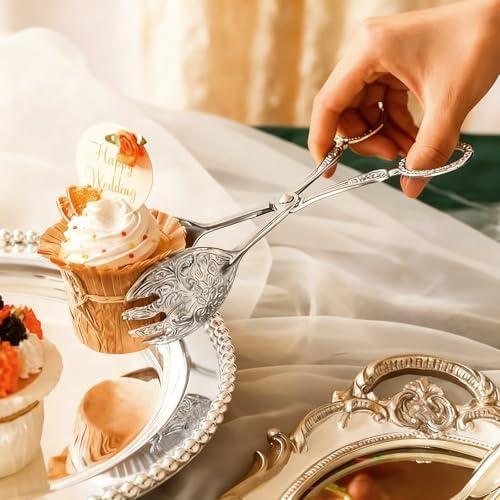 Bread Tongs Vintage Serving Tongs for Kitchen Toaster Cooking Bread Tea Party Coffee Bar Desserts 1Pack