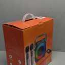 Karaoke Machine, Portable Bluetooth Speaker with 2 Wireless Microphones for Adults & Kids with Lights, Karaoke Microphone with PA System Supports USB/TF/FM/AUX for Home Party Home System Packages (Black)