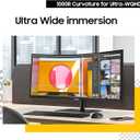 Samsung 34 ViewFinity S65UC, Ultra-WQHD, 100Hz, AMD FreeSync HDR10, KVM Switch Built in Speakers with USB-C Curved Monitor, LS34C654UANXGO, 2025
