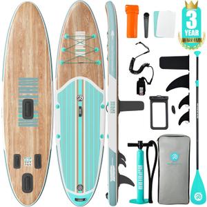 Niphean Inflatable Stand Up Paddle Board with SUP Accessories, Anti-Slip EVA Deck, 10’ 6’’ Inflatable Paddle Boards for Adults & Youth of All Skill Levels