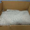 Scandilivin Homes 100% Wool Hand Woven Knit Popcorn Rug (6'x9' - Beige)