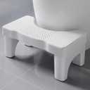 Kzeirm Toilet Stool, Poop Step Stool for Bathroom, Toilet Foot Pooping Stool for Adults, Portable Travel Squat Bench for Feet, Banco para Bao Toilet Leg Raiser