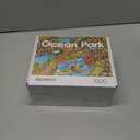 Jigsaw Puzzles for Adults, 2 Pack 1000 Pieces Ocean Park Dinosaur Park Puzzle, Cartoon Painting Challenging Puzzles for Family Activity Game Nights Gifts Fidget Stress Relief