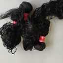 Water Wave 3 Bundles Human Hair 24 26 28 Inch, 10A Brazilian Virgin Water Wave Human Hair, 100% Unprocessed Deep Curly Bundles for Women, Ocean Wave Natural Color Extensions