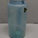Zulu Goals 64oz Large Half Gallon Jug Water Bottle with Motivational Time Marker, Covered Straw Spout and Carrying Handle, Perfect for Gym, Home, and Sports, Dusty Blue