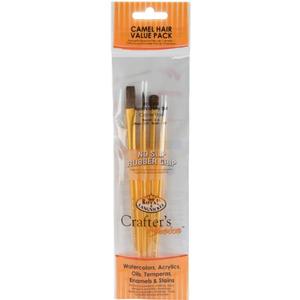 Crafter'S Choice Camel Brush Set-3/Pkg