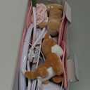 The Peanutshell Crib Mobile for Girls - Pink and White Musical Baby Crib Mobile with 12 Lullabies, Forest Baby Little Forest Nursery Decor