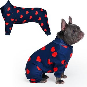 Spark Paws Dog Pajama, Dog Recovery Suit Male, Onesie, Ultra-Soft and 4-Way Stretch, Large