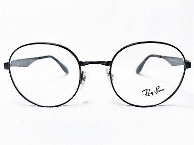Ray Ban RB6343 2509 Mens Shiny Black Round Eyeglasses Frames 47/19~140