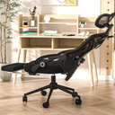 Ergonomic Office Chair - Adjustable Lumbar & Headrest, 90-160° Reclining with Footrest, Breathable Mesh Back - Home Office/Gaming Computer Chair