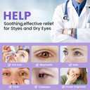 Aroma Season Heated Eye Mask, Warm Eye Compress for Dry Eyes MGD Stye Blephartitis Sinus Migraine, Graphene Heating Element with Natural Lavender Pack