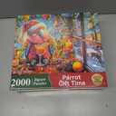 2 x LUXDIVINA Christmas 2000 Piece Puzzle for Adults, Puzzles for Adults 2000 Pieces, Parrot Deer Jigsaw Puzzles, Challenging Puzzle Perfect for Game Nights, Finished Size is 39" X 28"