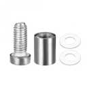 uxcell 1/2 Dia x 1"(12x24mm) Standoff Screws Wall Mount Sign Holders Acrylic Glass Nails 6pcs