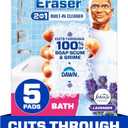 Mr. Clean Magic Eraser Sponge, Bathroom Cleaner, Shower Cleaner, Tub Cleaner, Soap Scum Remover, Bathroom Cleaning Supplies, Dawn Cleaning Power with Febreze Lavender Scent