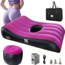 BBL Bed After Surgery for Sleeping with Hole - Brazilian Butt Lift Post-Operation Inflatable Mattress, Thick Flocking and Built-in Electric Pump, Waterproof Medical Sleep Material with Carrying Bag