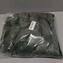 FUTEI Olive Green Decorative Throw Pillow Covers 24x24 Inch Set of 2, Square Soft Faux Rabbit Fur Big Striped Cushion Cover,Home Decor for Couch Sofa Bed Living Room