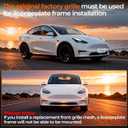 Front License Plate Holder Compatible with 2017-2023 Tesla Model 3, 2020-2024 Tesla Model Y, No Drill Front License Plate, Anti-Theft Design, Direct Installation