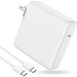 96W Charger for MacBook Pro Fast Charger Power Adapter, Compatible with MacBook Pro 16, 15, 14, 13 Inch, MacBook Air 15,13 Inch, iPad Pro 2021-2025,M1 M2 M3,M4 Included 6.6ft USB C to C Cable