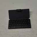 Doohoeek Universal Bluetooth Keyboard for Samsung Galaxy Z Fold, iPad mini 7 2024 & Phones, Dual Bluetooth Mini Keyboard with Any-Angle Kickstand & Leather Cover for Android, Windows and iOS (Black)