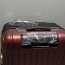 LEVEL8 Grace Carry On Luggage Airline Approved, 20 Inch Expandable Hardside Carry On Suitcase With Wheels, Abs+Pc Small Luggage with Tsa Lock, Red, 20-Inch