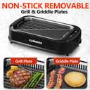 Indoor Grill, CUSIMAX Smokeless Grill Indoor, 1500W Electric Grill Griddle