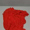 HOCILLE Women's Sexy V Neck Backless Bodycon Spaghetti Strap Elegant Ruffle Maxi Cocktail Party Dresses (Red)