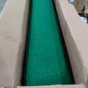 FloorTags Vinyl Mesh Entry Mat 4 x 16  Green Heavy-Duty Open-Back Mat with Scraper Design for Cleaner, Drier Entrances | Indoor/Outdoor Drainage