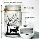 Pawfect House Gifts Once by My Side Forever in My Heart Mason Jars Night Light, Dog Memorial Gifts for Loss of Dogs, Pet Loss Gifts, Dogs Keepsake Memorial, Dog Passing Away Gift for Pet Lovers
