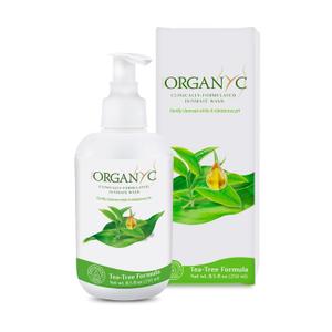 Organyc Feminine Hygiene and Intimate Wash with Tea Tree, 250 ML (8.5 Fl Oz (Pack of 1))