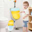 Toddler Urinal Potty Wall Mounted Child Urinal with Cover Bathroom Potty Training Kids Washout Urinal for Boys Waterless Urinal for Men Plastic Urinals Garage Urinal Urine Diverter Outdoor Urinal