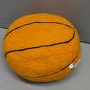 OUKEYI 9.8"/25cm Offcourt Basketball Plush Toy, Soft Basketball Plush Pillow Stuffed Basketball Plush Toy Sofa Ball Pillow Household Stuffed Ball for Fans Boys and Girls All of Age (Orange)