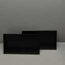 Briwooody 2 Pcs Slatwall Shelves 16 x 8 Inch Metal Slatwall Shelves Black Heavy Duty Wall Hanging Shelf Accessories for Garage Store Room Office Boutiques Retail Display Storage and Organization