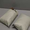 Outdoor Cushion Storage Bag Extra Large 420D Oxford Waterproof Patio Cushion Storage Bags with Zippers and Handles, 60" L x 20" W x 28" H (Beige,2 Pack)