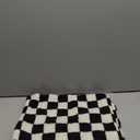 WEMEON Checkered Pillow Cover 18x18 Set of 2Luxury Style Checkerboard Pattern Cushion Case, Checkerboard Pattern Super Soft Faux Fur Wool Throw Pillows for Couch Living Room(Black/ White)