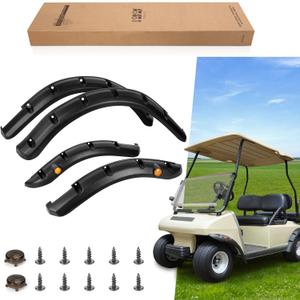 Golf Cart Fender Flares for Club Car DS 1994-Up, Front and Rear with Mounting Hardware(Set of 4) nting Hardware(Set of 4)