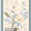 Textured Soft Blue 24x36 Picture Frame with Gold Inner Trim
