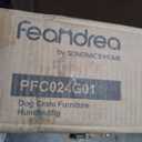 Feandrea 38.6" Dog Crate Furniture, Indoor Dog Kennel Side End Table Size: 38.6"L x 25.6"W x 26.8"H