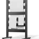Freestanding Heated Towel Rack Large Capacity, 6 Bars, PTC Fast Heating, Adjustable LED Timer, Auto Shut-Off, High Temperature, Matte Black, for Bathroom & Home