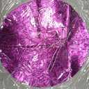  16Pcs Purple Disposable Round Placemats,  Metallic Glitters Foil Thin Mesh Table Mats Pressed Foil Table Doilies Decor for Party Weddings Christmas Thanksgiving