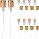 FOMIYES 10Pcs Golden Mini Spray Nozzle for Perfume Bottles, 13Mm Atomizer Pump Sprayer, Press Pump Head for Diy Fragrance