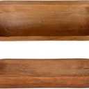 Phinicco 16“ Long Wood Dough Bowl 16 x 5.8 x 2in Hand Carved Wooden Dough Bowls for Decor Wood Dough Bowls Decorative Wooden Dough Fruits Bowl for Table Centerpiece
