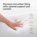 Acanva Cooling Bed Pillows for Sleeping, Luxury Hotel Quality 3D Microfiber Filling with Breathable Cover for Side Back and Stomach Sleepers, Reduces Neck Pain,King (Pack of 4), Black