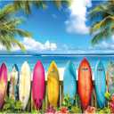 2000 Piece Jigsaw Puzzle for Adults  Vibrant Surfboard and Palm Tree Beach Scene  Fun and Challenging Puzzle Game, Tropical Artwork, Gift for Adults, Home Decor, Family Entertainment (39" x 28")