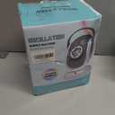 Joyfuture Automatic Bubble Machine, Black Bubbles Blower for Kids, Toddlers - 360 Rotation, 75 Adjustment, with LED Light - Gifts for Boys, Girls, Outdoor, Birthday, Party